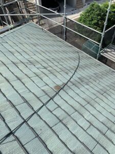横浜市港北区にて屋根修理〈スレート屋根をディプロマットにてカバー工法〉施工前
